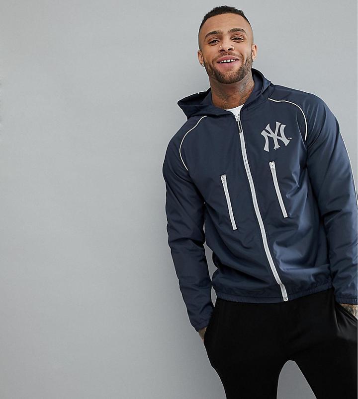 Majestic Sport Poly New York Yankees Track Jacket - Navy