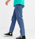 Collusion X003 Tapered Jeans In Dark Stone Wash Blue