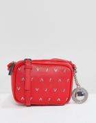 Versace Jeans Vj Zip Around Crossbody Bag - Red