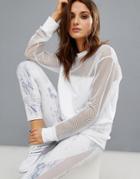 Varley Mesh Sweat Top - White