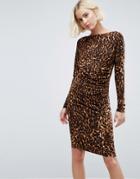 B.young Leopard Print Shift Dress - Multi
