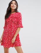 Influence Floral Dress - Red