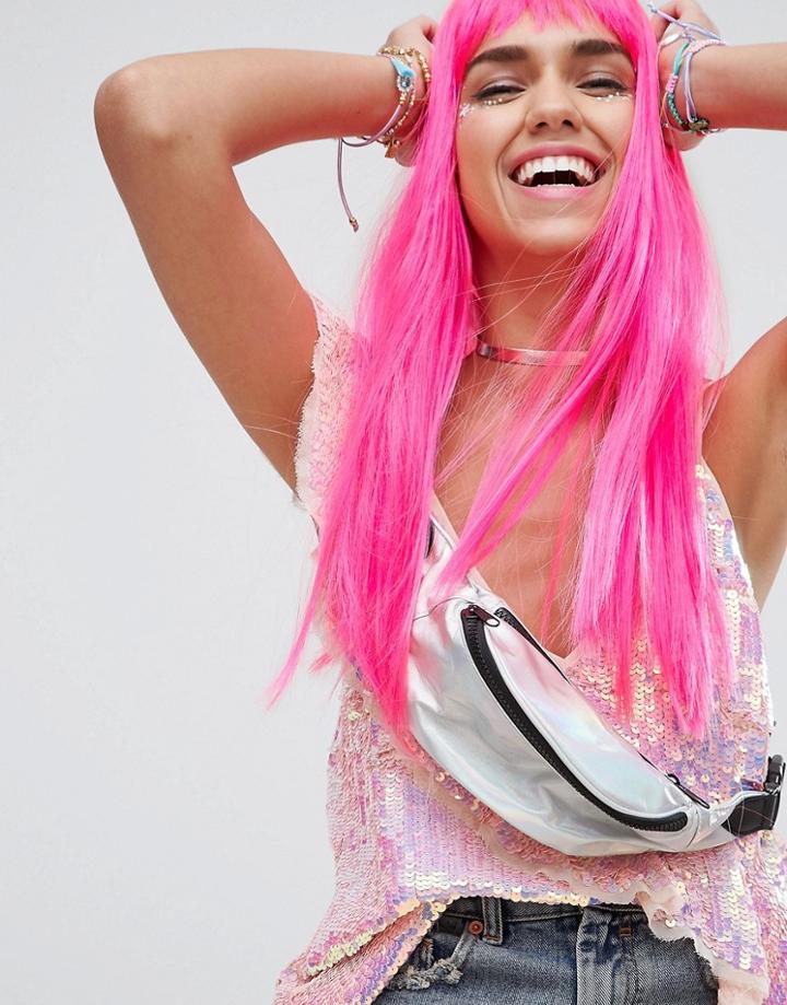 Asos Dress Up Festival Pink Long Wig - Pink