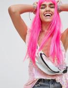 Asos Dress Up Festival Pink Long Wig - Pink