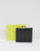 Ted Baker Wallet Bi-fold With Internal Printed Card - Black
