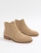 Park Lane Suede Chelsea Boots - Stone