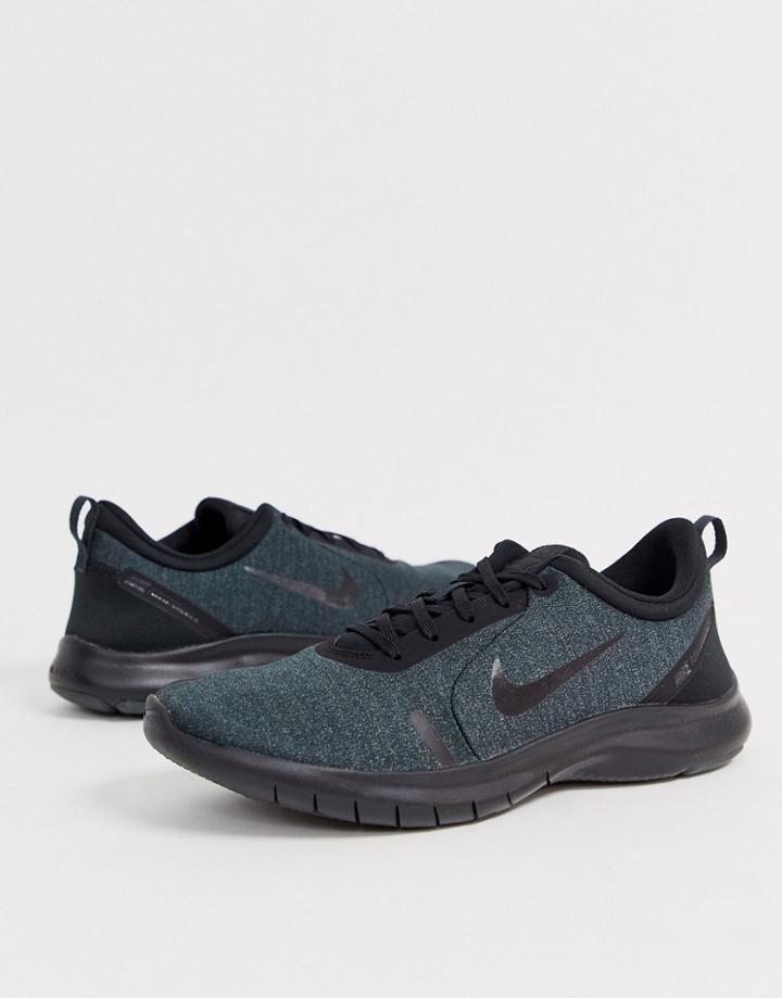 Nike Running Flex Experience Rn8 Sneakers In Triple Black