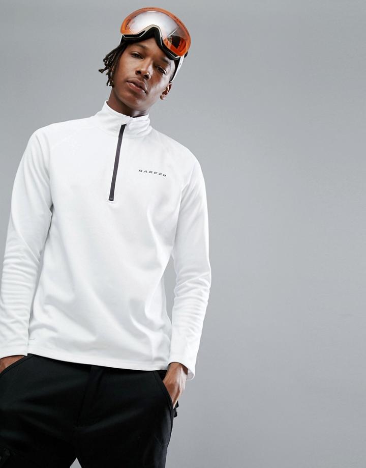 Dare2b Fuseline Mid Layer Ski Fleece - White