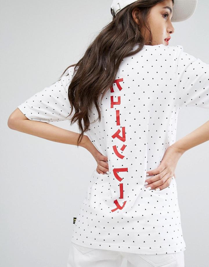 Adidas Originals X Pharrell Williams Printed Three Stripe Boyfriend T-shirt - Multi