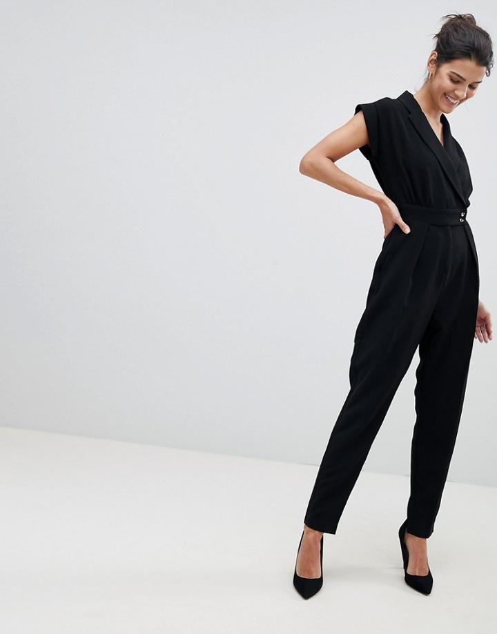 Closet Tailored Jumpsuit - Black