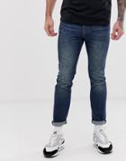 Levi's 510 Skinny Fit Standard Rise Jeans In Megamouth Warp Cool Dark Wash-blue