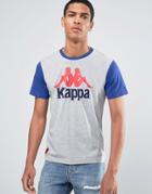Kappa T-shirt With Large Logo - Gray