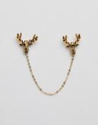 Twisted Tailor Stag Collar Chain - Gold