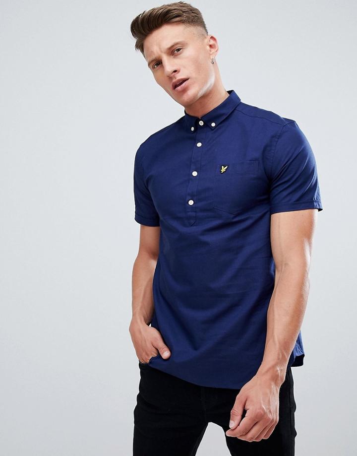 Lyle & Scott Overhead Shirt In Navy - Navy