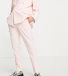 Reclaimed Vintage Inspired Couture Suit Pants In Dusty Pink