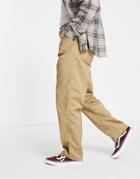 Carhartt Wip Simple Relaxed Straight Fit Pants In Beige-neutral