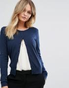 New Look Crew Neck Cardigan - Navy