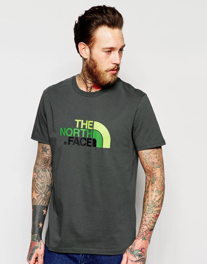 The North Face T-shirt With Easy Logo - Dk Green