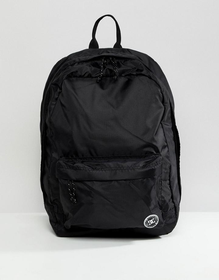 Dc Shoes Backpack In Black Ripstop - Black
