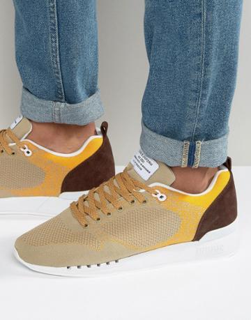 Djinns Single Skin Sneakers In Sand - Tan