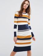 Selected Femme Bodycon Stripe Dress - Multi