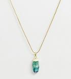 Ch By Calum Fluorite Crystal Of Calm Necklace - Blue