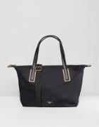 Dune Dindy Nylon Tote Shoulder Bag In Black - Black