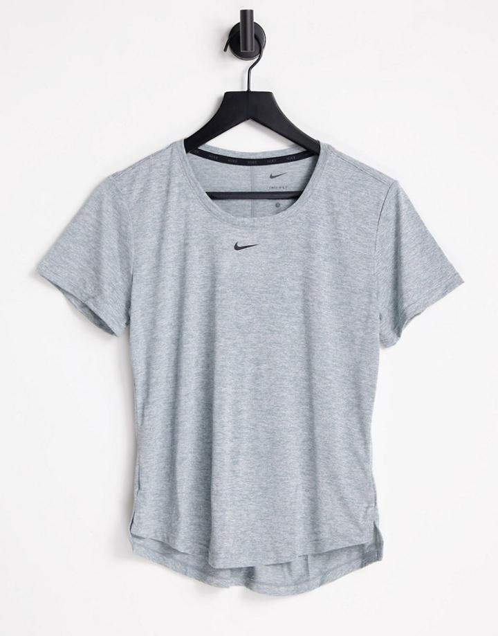 Nike Training One Dri-fit Standard Fit T-shirt In Gray