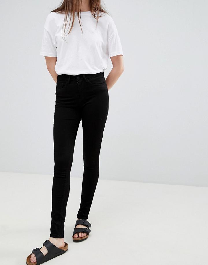 Waven Asa Mid Rise Skinny Jeans-black