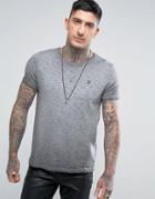 Noose & Monkey Distressed T-shirt - Gray