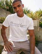 Asos Design T-shirt With City Print In White