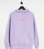 Collusion Print Oversized Hoodie In Washed Purple - Part Of A Set