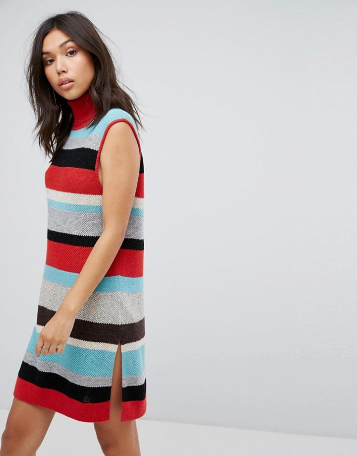 Boss Orange Stripe Knit Dress - Multi