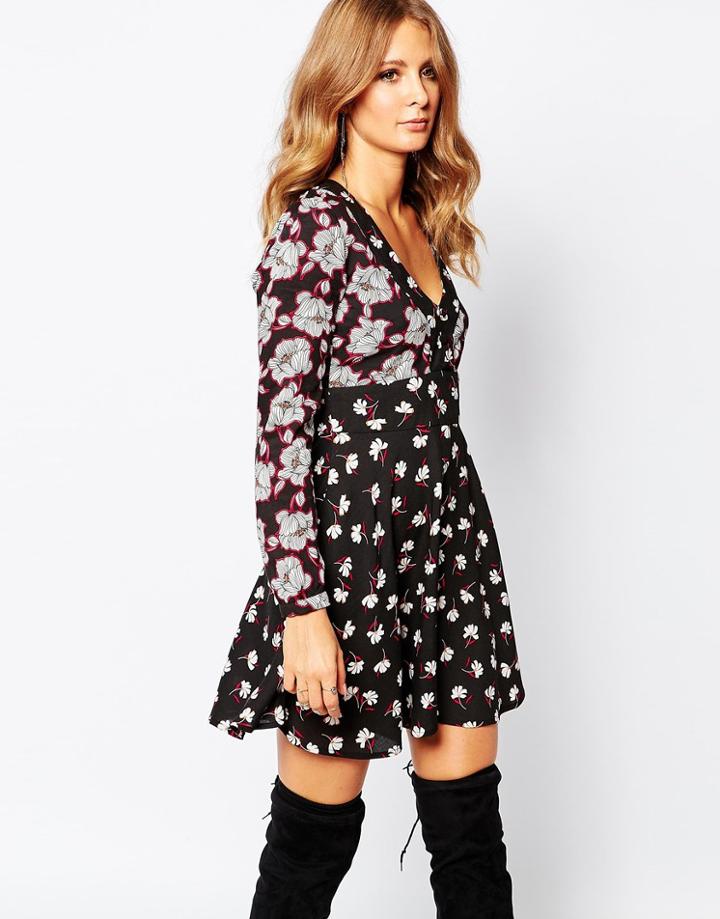 Millie Mackintosh Floral Print Mini Dress - 2a Floral