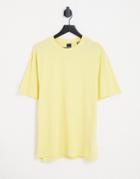 Only & Sons Relaxed T-shirt In Custard Yellow