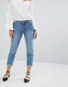 Miss Selfridge Roll Hem Jeans - Blue