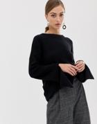 Yas Knitted Sweater - Black