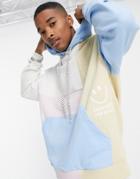 Crooked Tongues Hoodie In Pastel Color Block-multi