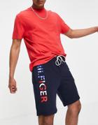 Tommy Hilfiger Usa Logo Sweat Shorts-navy