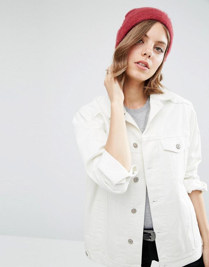 Asos Fluffy Super Soft Beanie - Red