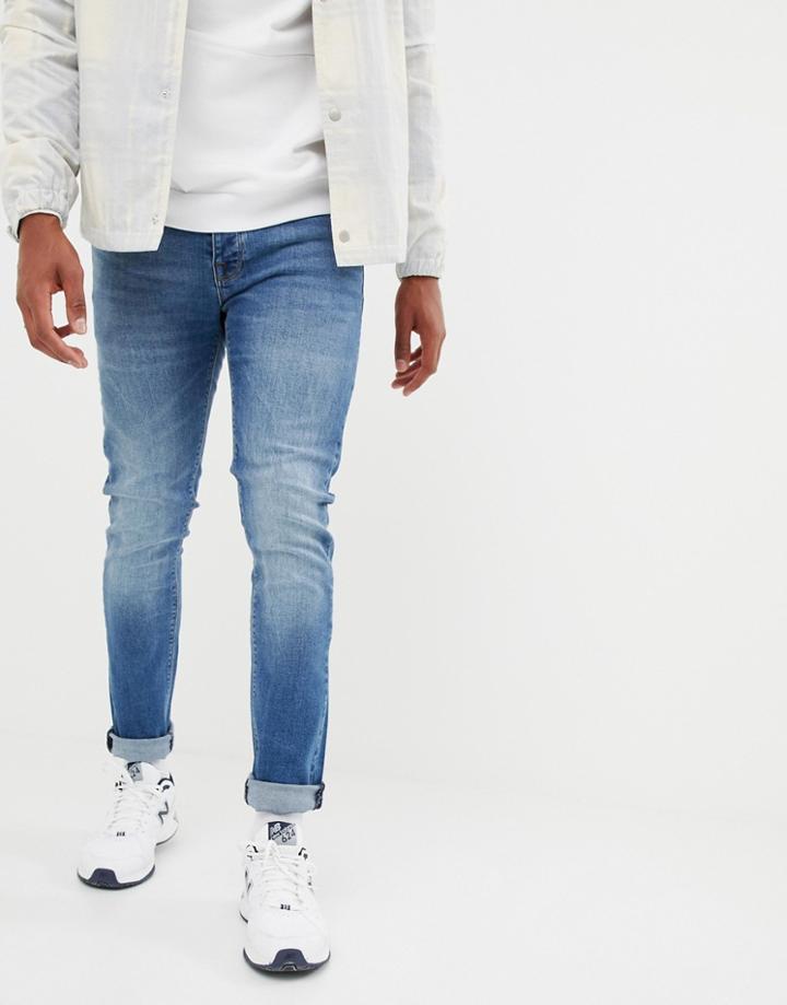 Voi Jeans Skinny Jeans In Mid Blue