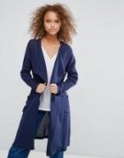 Oeuvre Belted Longline Jacket - Navy