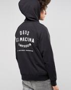 Deus Ex Machina Hoodie With Camperdown Back Print - Black