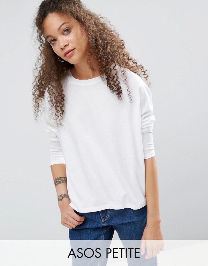 Asos Petite T-shirt In Boxy Fit - White