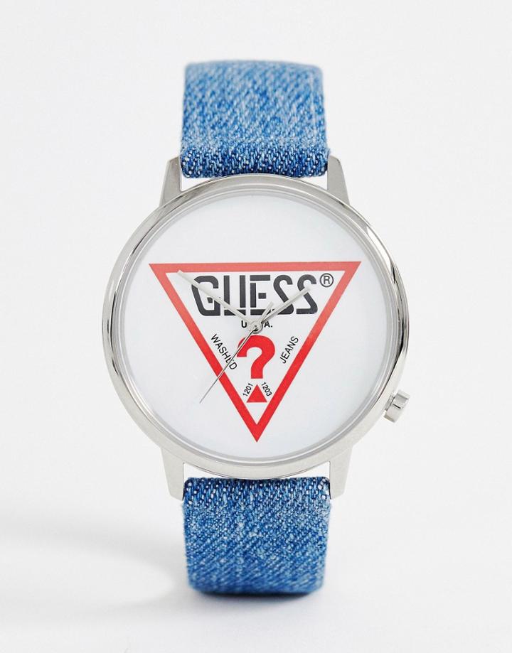 Guess V1001m1 Hollywood Denim Watch - Blue