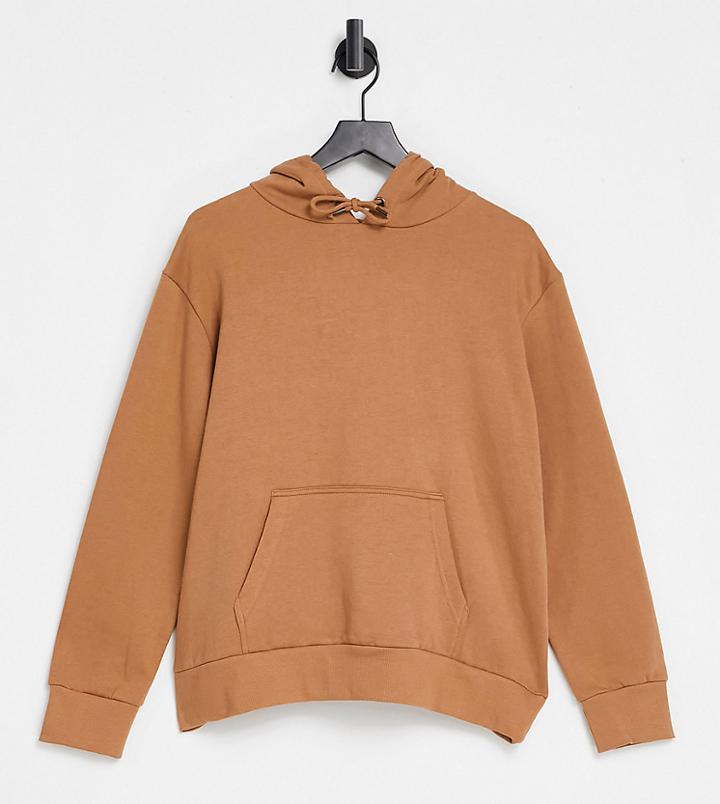 Brave Soul Plus Relaxed Fit Clara Hoodie In Camel-brown