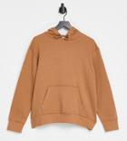 Brave Soul Plus Relaxed Fit Clara Hoodie In Camel-brown