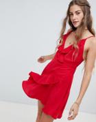 Love & Other Things Wrap Dress - Red