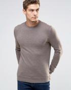 Esprit Crew Neck Cashmere Mix Sweater - Beige