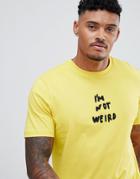 Diesel T-just-wo Embroidered Wierd T-shirt - Yellow